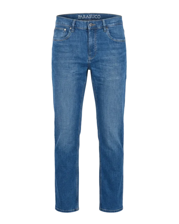 Parasuco Export Quality Denim Pant – Mid Blue Wash | Regular Fit